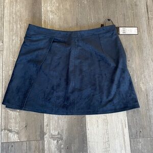 BCBG Faux Suede Skirt